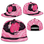 Australia Breast Cancer Awareness Snapback Cap Pink Cockatoo Fight Boxing Gloves Aboriginal Art