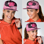 Australia Breast Cancer Awareness Snapback Cap Pink Cockatoo Fight Boxing Gloves Aboriginal Art