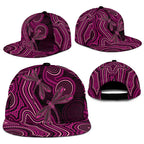 Australia Breast Cancer Awareness Snapback Cap Pink Dragonflies Aboriginal Art - Aussie Hoodie