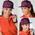 Australia Breast Cancer Awareness Snapback Cap Pink Dragonflies Aboriginal Art - Aussie Hoodie