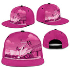 Australia Breast Cancer Awareness Snapback Cap Sydney Opera House Butterfly Pink Ribbon - Aussie Hoodie