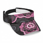 Australia Breast Cancer Awareness Sun Visor Cap Brave Strong Aboriginal Art