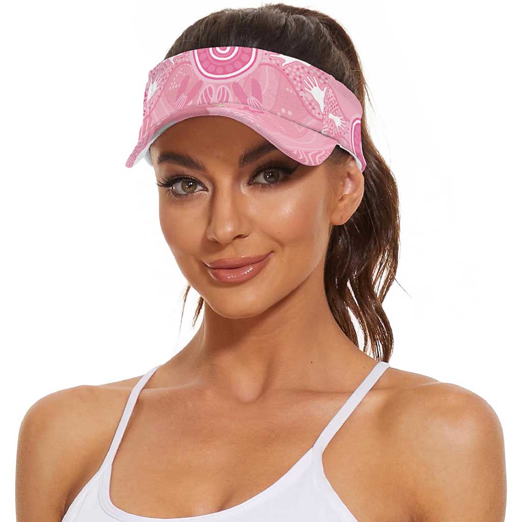 Australia Breast Cancer Awareness Sun Visor Cap Galah Faith Hope Love Pink Month
