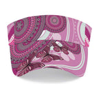Australia Breast Cancer Awareness Sun Visor Cap Indigenous Butterfly No One Fights Alone