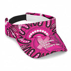 Australia Breast Cancer Awareness Sun Visor Cap Pink Boxing Ribbon Be Strong And Fight On