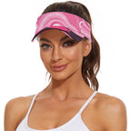 Australia Breast Cancer Awareness Sun Visor Cap Pink Cockatoo Fight Boxing Gloves Aboriginal Art