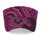 Australia Breast Cancer Awareness Sun Visor Cap Pink Dragonflies Aboriginal Art