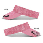 Australia Breast Cancer Awareness Sun Visor Cap Pink Ribbon Butterfly Opal Pattern