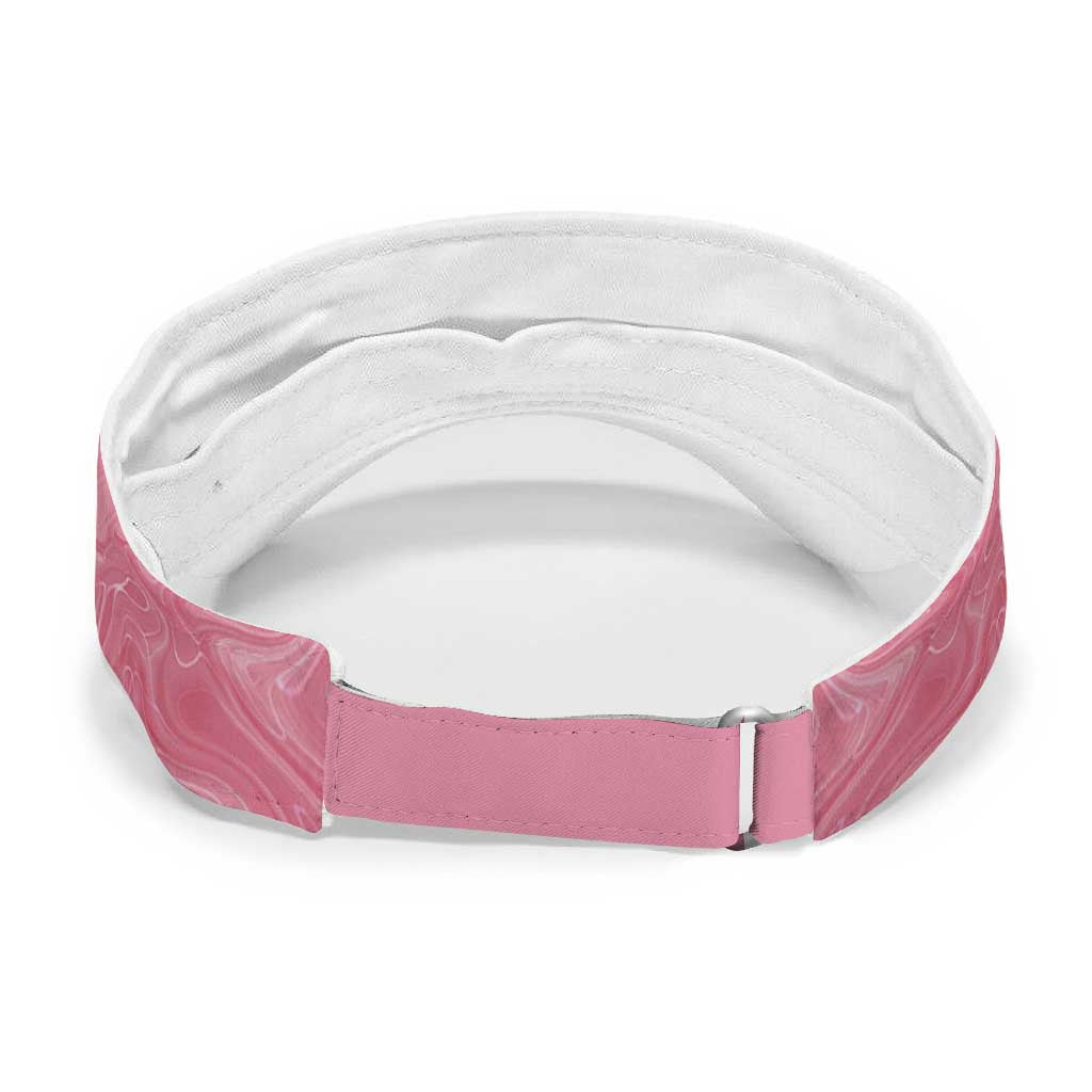 Australia Breast Cancer Awareness Sun Visor Cap Pink Ribbon Butterfly Opal Pattern