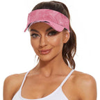 Australia Breast Cancer Awareness Sun Visor Cap Pink Ribbon Butterfly Opal Pattern