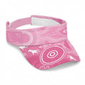 Australia Breast Cancer Awareness Sun Visor Cap Pink Ribbon Manta Ray Aboriginal Art