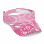 Australia Breast Cancer Awareness Sun Visor Cap Pink Ribbon Manta Ray Aboriginal Art