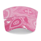 Australia Breast Cancer Awareness Sun Visor Cap Pink Ribbon Manta Ray Aboriginal Art