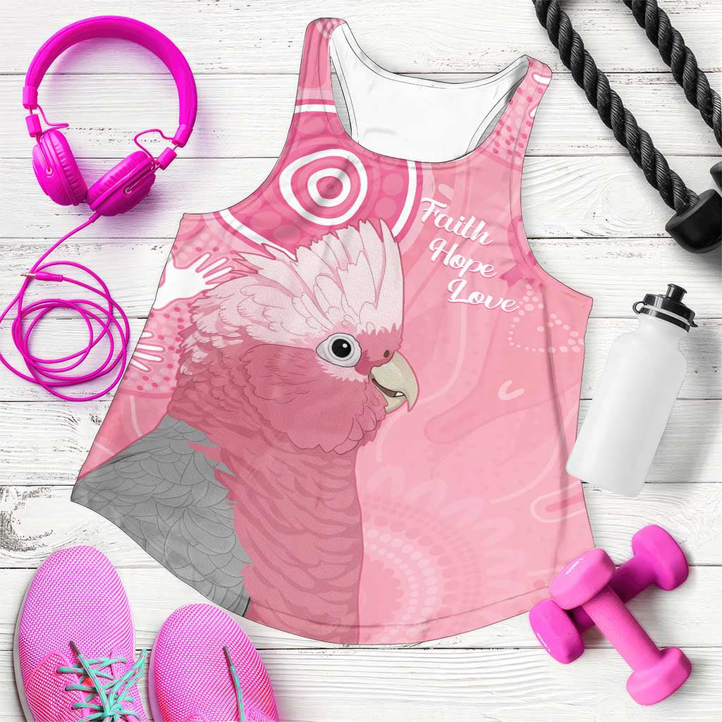 Australia Breast Cancer Awareness Women Racerback Tank Galah Faith Hope Love Pink Month - Aussie Hoodie
