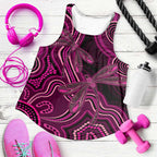 Australia Breast Cancer Awareness Women Racerback Tank Pink Dragonflies Aboriginal Art - Aussie Hoodie
