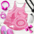 Australia Breast Cancer Awareness Women Racerback Tank Pink Ribbon Manta Ray Aboriginal Art - Aussie Hoodie