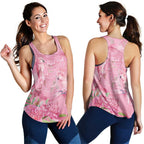 Australia Breast Cancer Awareness Women Racerback Tank Think Pink Cockatoos Ribbon - Aussie Hoodie