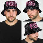 Australia Breast Cancer Bucket Hat Brave Strong Aboriginal Art - Aussie Hoodie