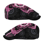 Australia Breast Cancer Jeff Hat Brave Strong Aboriginal Art - Aussie Hoodie