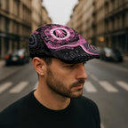 Australia Breast Cancer Jeff Hat Brave Strong Aboriginal Art - Aussie Hoodie