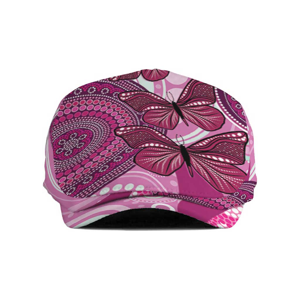 Australia Breast Cancer Jeff Hat Indigenous Butterfly No One Fights Alone - Aussie Hoodie