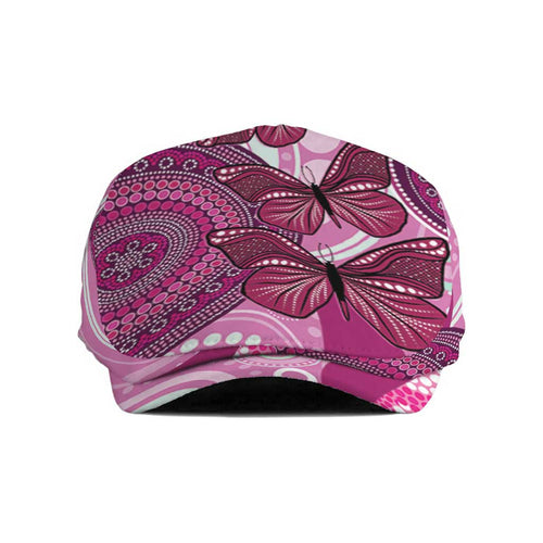 Australia Breast Cancer Jeff Hat Indigenous Butterfly No One Fights Alone - Aussie Hoodie