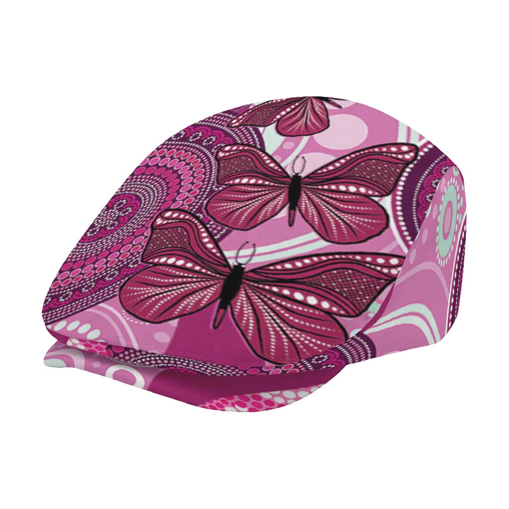 Australia Breast Cancer Jeff Hat Indigenous Butterfly No One Fights Alone - Aussie Hoodie