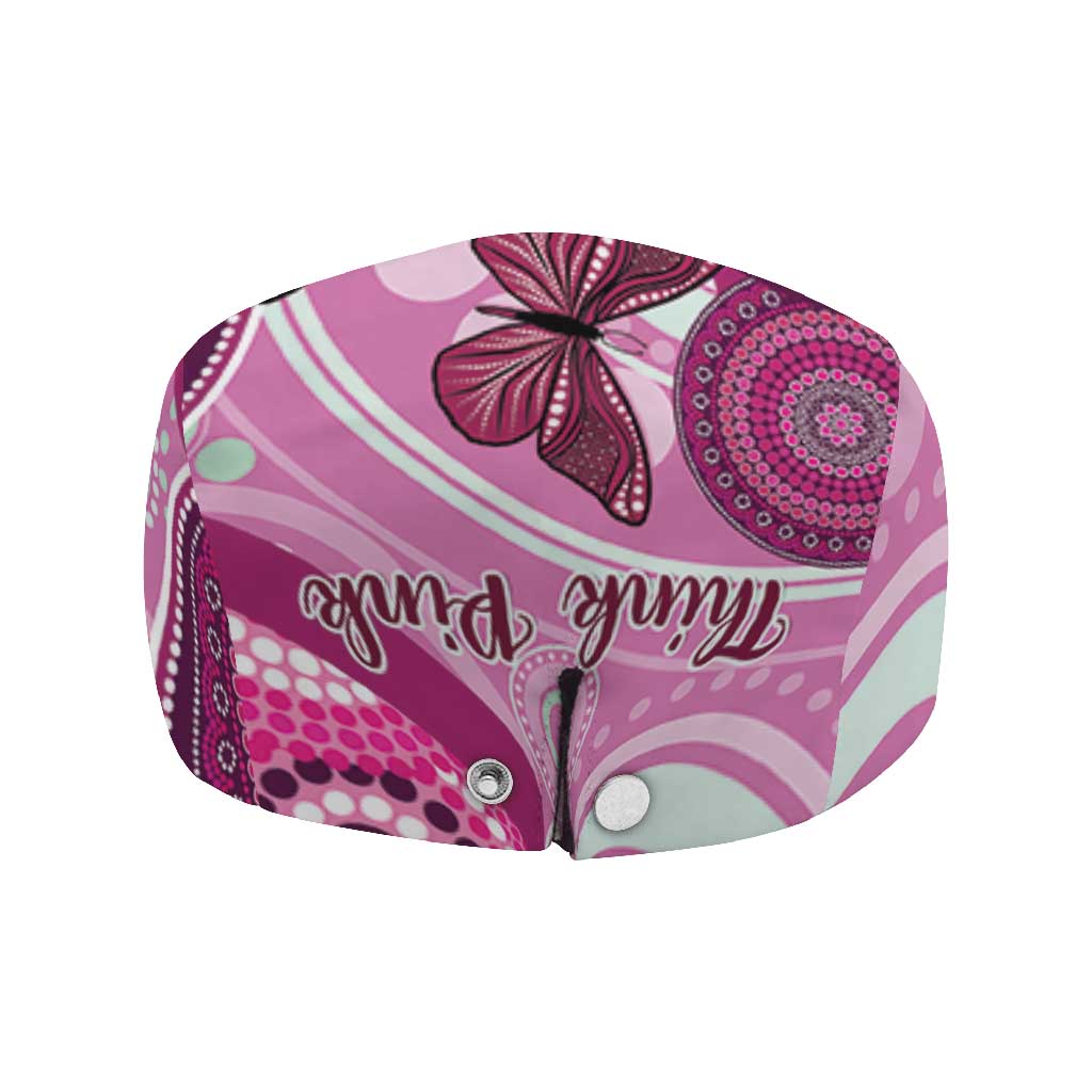 Australia Breast Cancer Jeff Hat Indigenous Butterfly No One Fights Alone - Aussie Hoodie