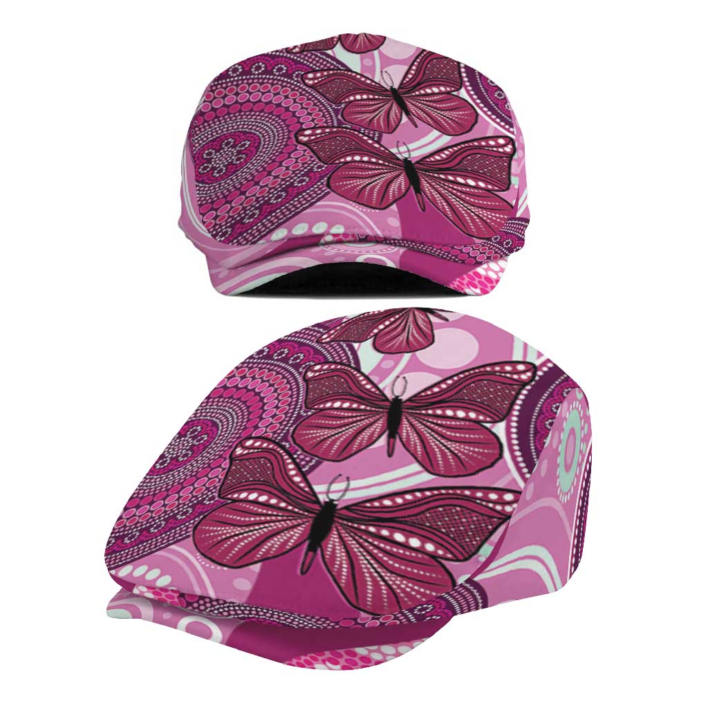 Australia Breast Cancer Jeff Hat Indigenous Butterfly No One Fights Alone - Aussie Hoodie