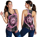Australia Breast Cancer Women Racerback Tank Brave Strong Aboriginal Art - Aussie Hoodie