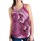 Australia Breast Cancer Women Racerback Tank Indigenous Butterfly No One Fights Alone - Aussie Hoodie