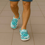 Australia Cervical Cancer Awareness Clogs Shoes Aboriginal Brave Strong Butterfly - Aussie Hoodie