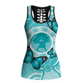 Australia Cervical Cancer Awareness Hollow Tank Top Aboriginal Brave Strong Butterfly - Aussie Hoodie