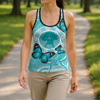 Australia Cervical Cancer Awareness Hollow Tank Top Aboriginal Brave Strong Butterfly - Aussie Hoodie