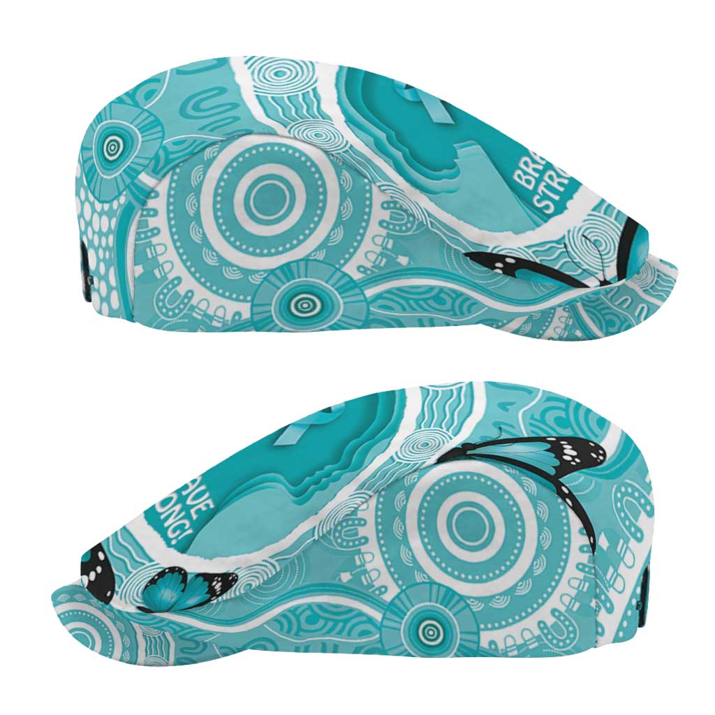 Australia Cervical Cancer Awareness Jeff Hat Aboriginal Brave Strong Butterfly - Aussie Hoodie
