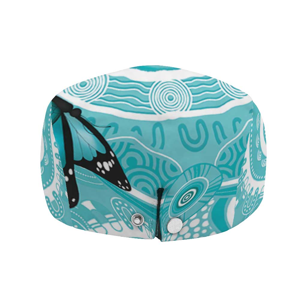 Australia Cervical Cancer Awareness Jeff Hat Aboriginal Brave Strong Butterfly - Aussie Hoodie