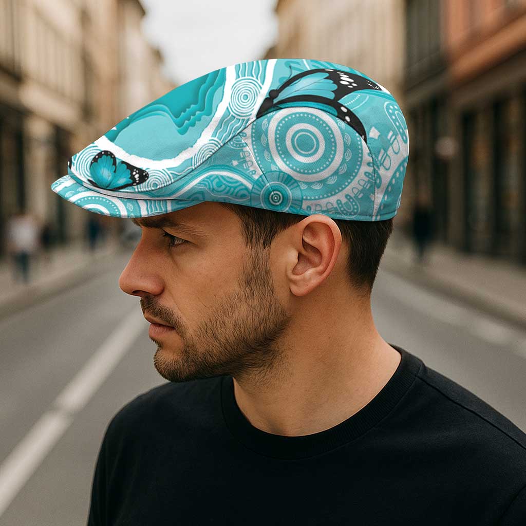 Australia Cervical Cancer Awareness Jeff Hat Aboriginal Brave Strong Butterfly - Aussie Hoodie