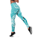 Australia Cervical Cancer Awareness Leggings Aboriginal Brave Strong Butterfly - Aussie Hoodie