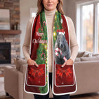 Australia Christmas Pocket Scarf Merry Xmas Wombat Santa