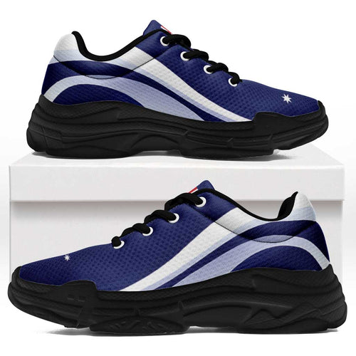 Australia Chunky Sneakers Flag-Inspired Curve Style