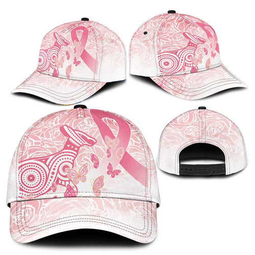 Australia Classic Cap Breast Cancer Pink Ribbon - Marble Roses - Aussie Hoodie