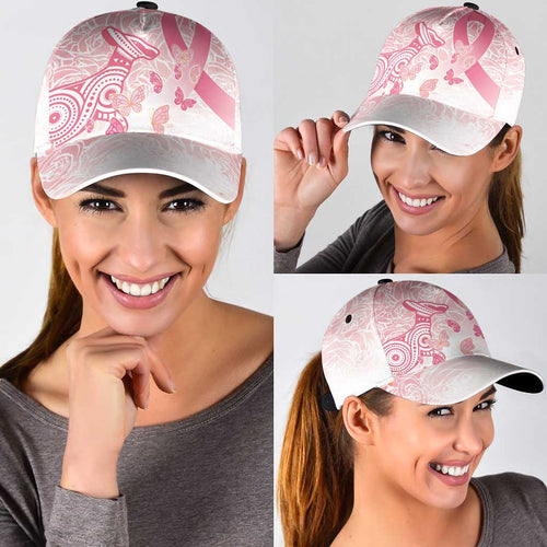 Australia Classic Cap Breast Cancer Pink Ribbon - Marble Roses - Aussie Hoodie