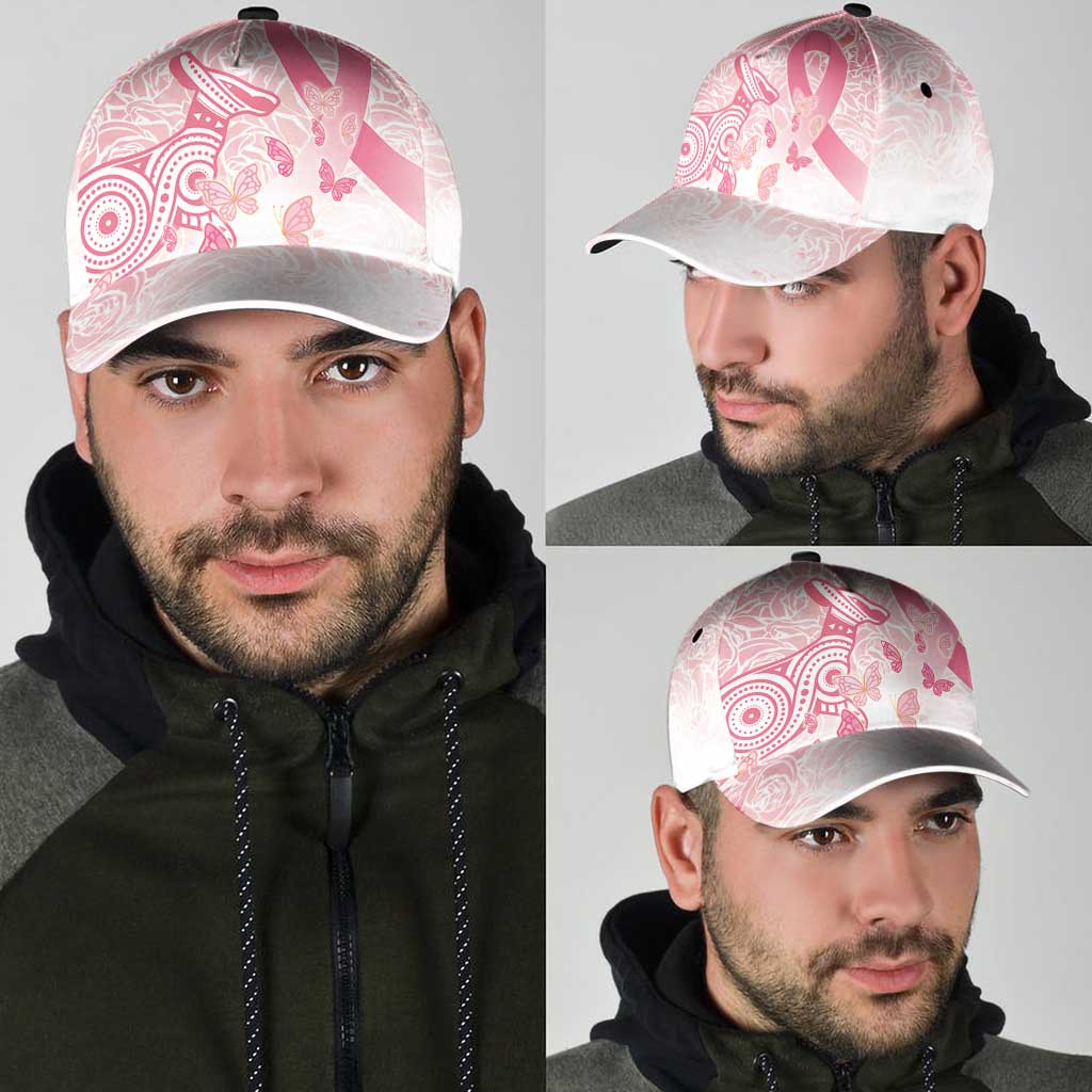 Australia Classic Cap Breast Cancer Pink Ribbon - Marble Roses - Aussie Hoodie
