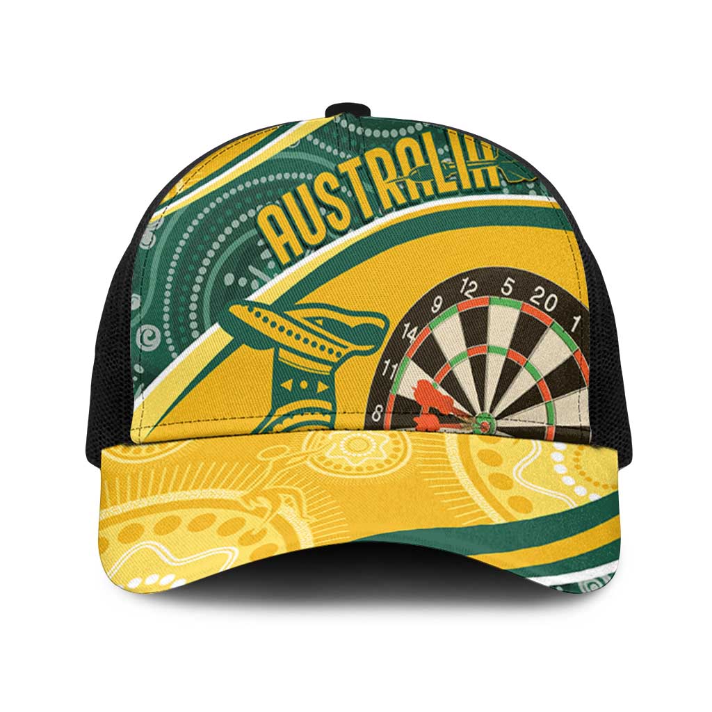 Australia Darts Indigenous Baseball Net Cap Champion Roos - Aussie Hoodie