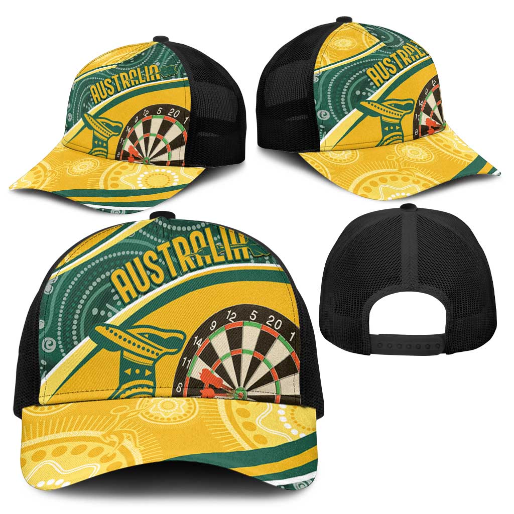 Australia Darts Indigenous Baseball Net Cap Champion Roos - Aussie Hoodie