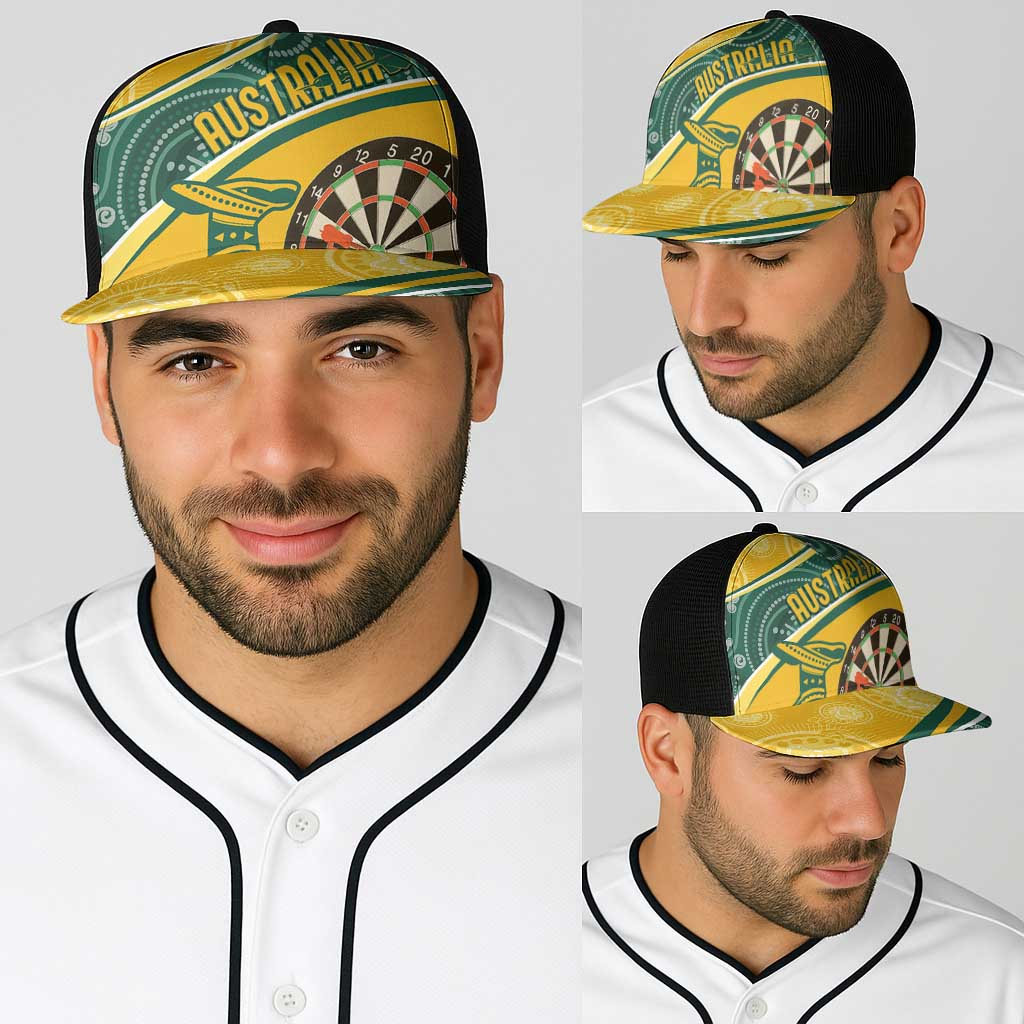 Australia Darts Indigenous Baseball Net Cap Champion Roos - Aussie Hoodie