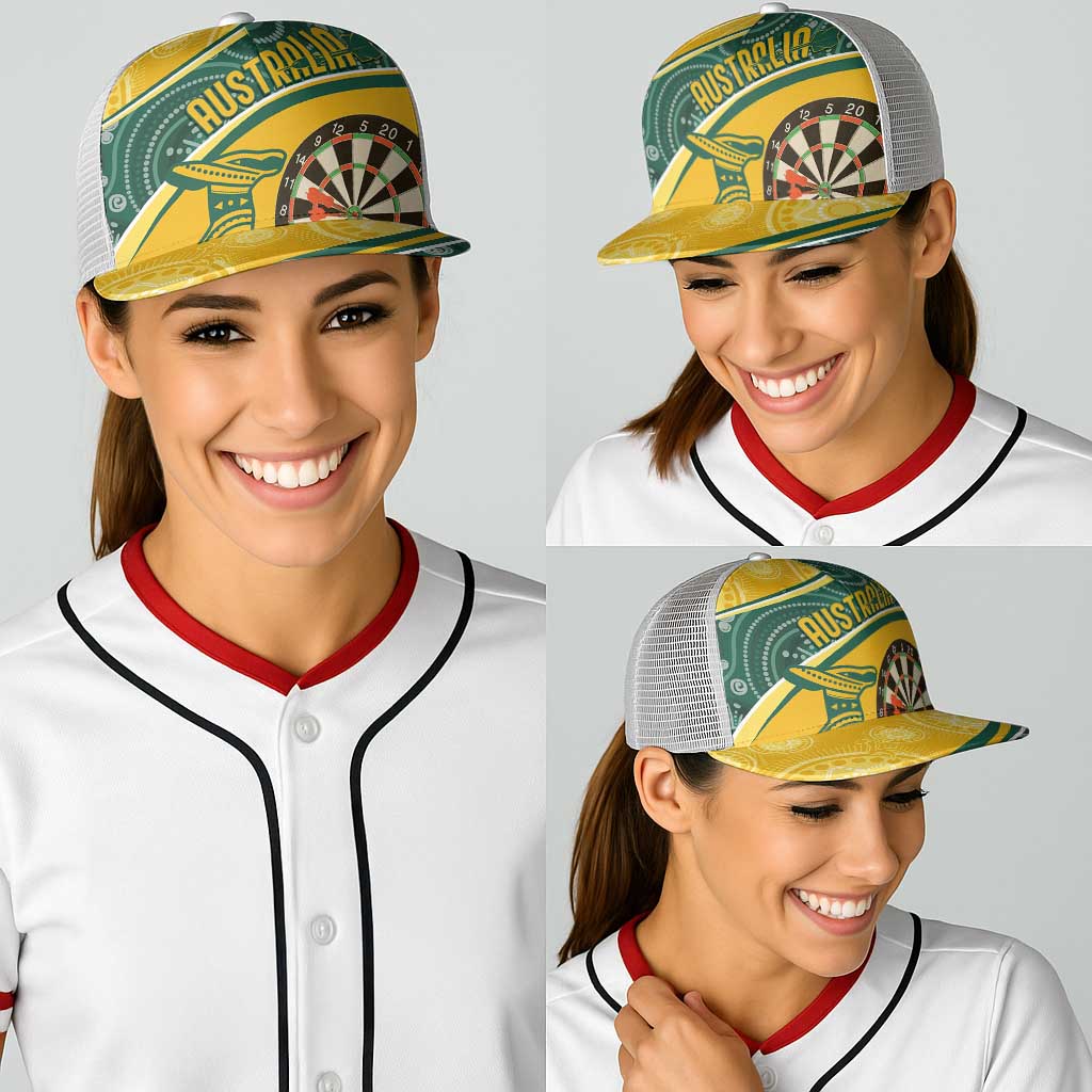 Australia Darts Indigenous Baseball Net Cap Champion Roos - Aussie Hoodie