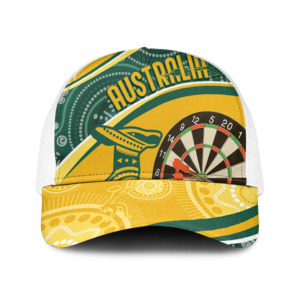Australia Darts Indigenous Mesh Trucker Cap Champion Roos - Aussie Hoodie