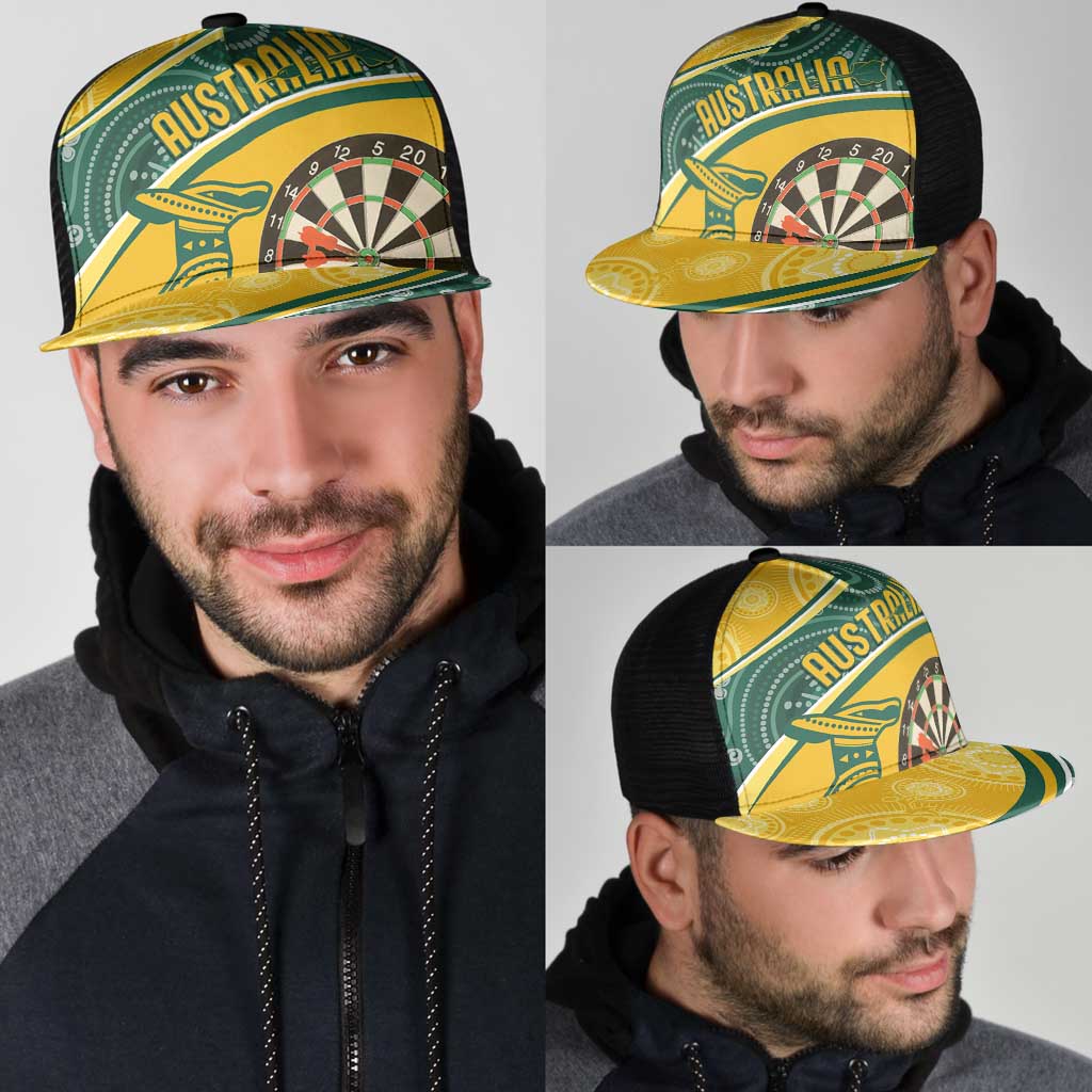 Australia Darts Indigenous Mesh Trucker Cap Champion Roos - Aussie Hoodie