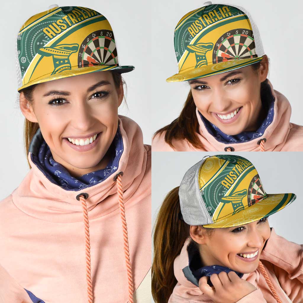 Australia Darts Indigenous Mesh Trucker Cap Champion Roos - Aussie Hoodie